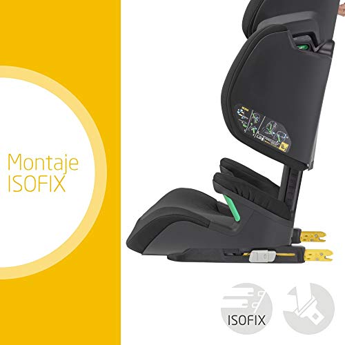 Maxi-Cosi Morion Silla auto Grupo 2/3 isofix I-Size, 15-36 kg, crece con el niño en altura desde 100 hasta 150 cm (3,5 - 12 años), color negro