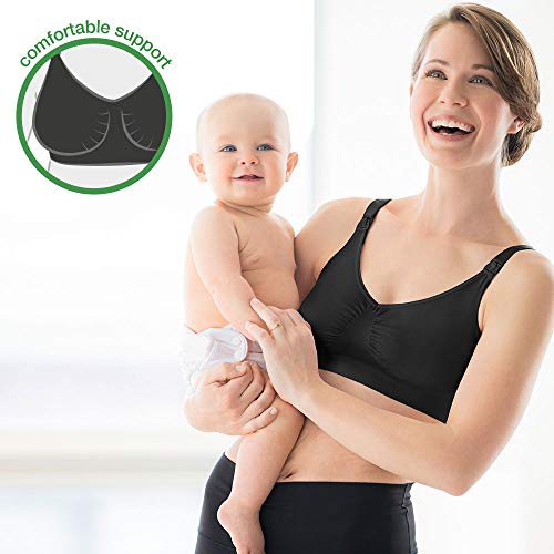 Medela Schwangerschafts-und Still BH Sujetador, Negro (Schwarz), 38 (Talla Fabricante: M) para Mujer