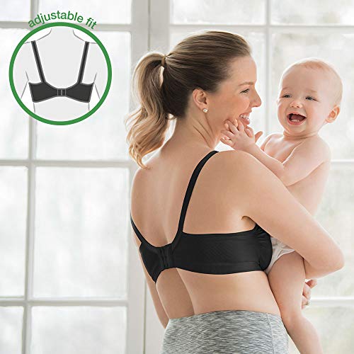 Medela Schwangerschafts-und Still BH Sujetador, Negro (Schwarz), 38 (Talla Fabricante: M) para Mujer