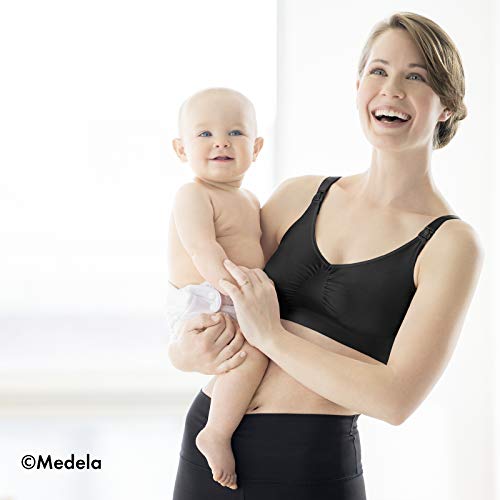 Medela Schwangerschafts-und Still BH Sujetador, Negro (Schwarz), 38 (Talla Fabricante: M) para Mujer