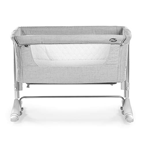 Mini Cuna Teeny Colecho Incluye Mosquitera Gris Perla de MS 430105