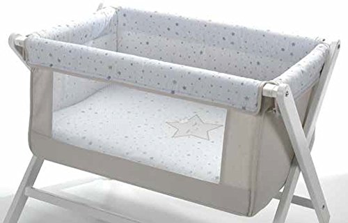 MINICUNA TIJERA ACOLCHADA CON VENTANA ESTRELLA DORMILONA BEIGE