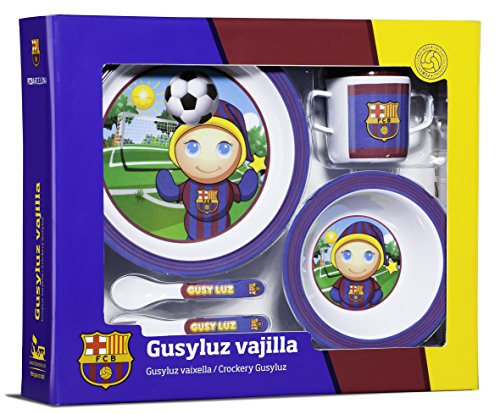 Molto 16711 - Set vajilla con 5 piezas, diseño Gusy Luz Barça