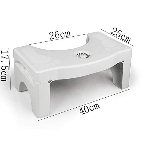 MTJKX Plegable Taburete para Inodoro, Aromaterapia Antideslizante Multifuncional Taburete Apto para Niños y Adultos Baño Cocina Jardín