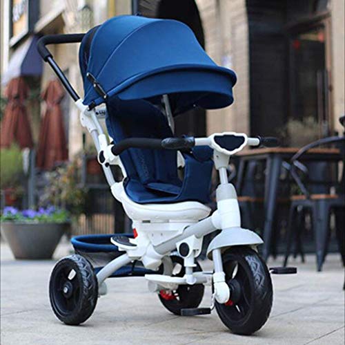 MU Sillas de paseo cómodas Trolley para bebés Triciclo para niños Trolley Bike Trolley Baby Bike Buggy Seat se puede girar 360 grados Bike