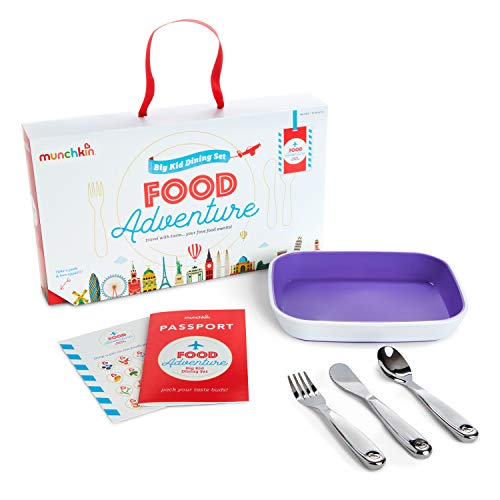 Munchkin Set De Alimentación Para Niños Grandes Food Adventure Splash, Morado 1 unidad 540 g