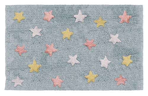 Naf Naf Alfombra 100% ALGODÓN Stars Rosa/Multicolor