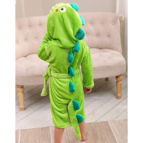 Niños Albornoz Dinosaurio Pijamas Camisón Toalla de Baño Bata de Baño