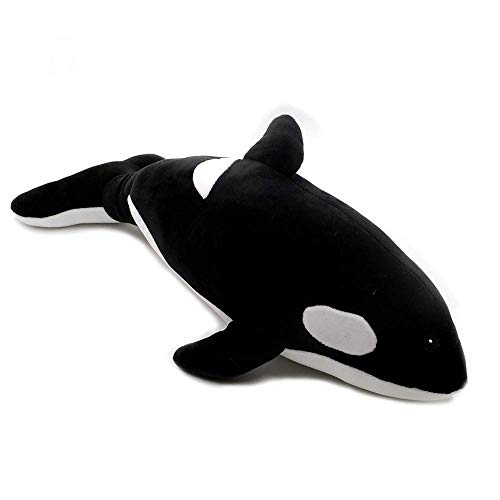 NOBRAND Juguete de Peluche Pescado Felpa muñeca de 50 cm Almohada Ballena Ballena Orca Orcinus Negro y Negro Ballena Felpa muñeca de Juguete for niños tiburón Niño Niña Peluches