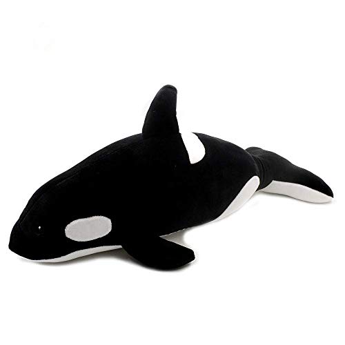 NOBRAND Juguete de Peluche Pescado Felpa muñeca de 50 cm Almohada Ballena Ballena Orca Orcinus Negro y Negro Ballena Felpa muñeca de Juguete for niños tiburón Niño Niña Peluches