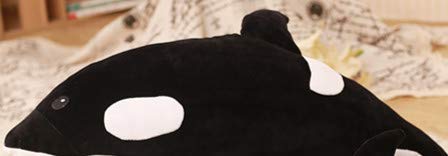 NOBRAND Juguete de Peluche Pescado Felpa muñeca de 50 cm Almohada Ballena Ballena Orca Orcinus Negro y Negro Ballena Felpa muñeca de Juguete for niños tiburón Niño Niña Peluches