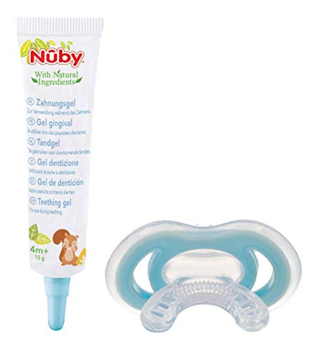 Nuby - Combo Set:  Gel gingival & mordedor Gum-eez – 15g  - 0m+