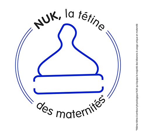 Nuk First Choice 710011 - Tetinas de silicona (2 unidades, talla 1, para agua, tamaño S)