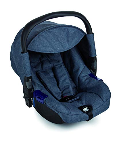 Nurse 8025 606 City Convert + Click - Silla de Paseo con Hamaca Convertible en Capazo + Portabebé, Uso desde el Recién Nacido, Color Denim Mix