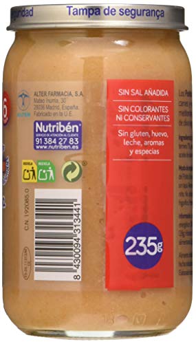 Nutribén Potitos De Guiso De Pollo Y Ternera Con Judías Verdes Desde Los 6 Meses 235 g