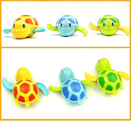 OPAKY Nuevo Bebé Niños Multi-Tipo Wind Up Tortuga Cadena de Baño Ducha Clockwork Toy Juguete para Baño Regalos Originales y de Broma