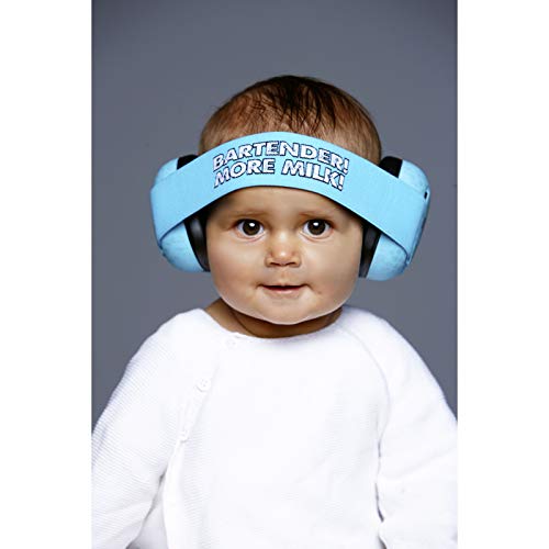 Orejeras anti ruido para bebé – Cascos protección auditiva bebés – Protectores de oídos para bebés - Avalados por la UE – Baby Muffs Thunderplugs Azul