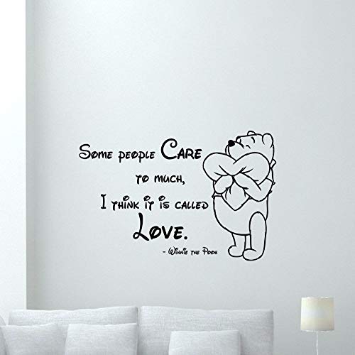 Osito de peluche amor pegatinas de pared niños lindos niños y niñas decoración de la habitación arte diseño cartel mural moda pegatinas de pared57X37CM