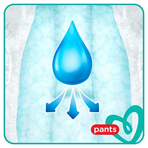 Pampers Baby-Dry - Pantalones de bebé para pañales (tallas 7 meses, 112 pañales, 17 + kg, paquete de ahorro mensual)