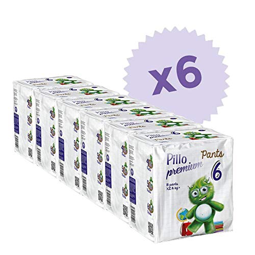 PANTS Pillo Extra Large Talla 6 (+16 kg) Promo Pack - 6 Paquetes 108 Pañales