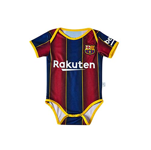 PAOFU-Camiseta de Fútbol para Barcelona Lionel Messi # 10 De Body de Bebé Fanáticos,Baby Boy Girl Body Onesies,12~18 Months