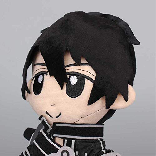 Peluches- Sword Art Online Asuna Kirito Kazuto/Muñecas Rellenas / 12 cm Blanco