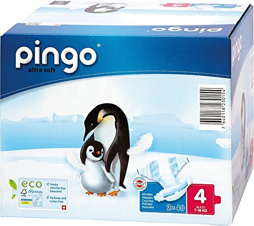 Pingo - Pañales desechables talla 4 (de 7 a 18 kg, 160 unidades)