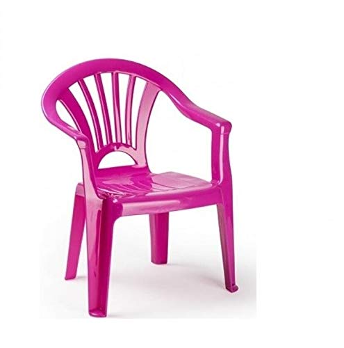 Plastiforte Silla de Plástico Color Rosa para Niños Plasticforte