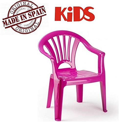 Plastiforte Silla de Plástico Color Rosa para Niños Plasticforte