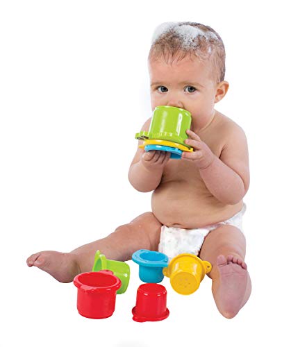 Playgro Juguetes para el Baño, 16 Piezas, Desde los 6 Meses, Sin BPA, Playgro Bath Fun Play Pack, 40115