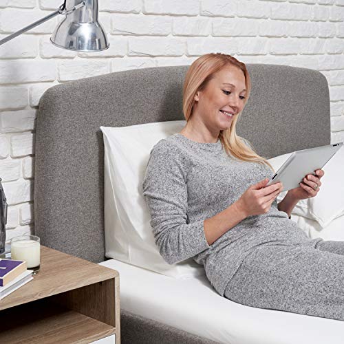 Proheeder Cojin Cuña para Respaldo en Cama - Almohada de Soporte: Apoyo para la Espalda, Piernas Rodillas - Ideal para Cuando está Leyendo, también Ayuda con el Reflujo Ácido - Hecha en Portugal