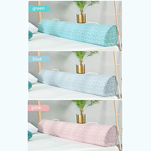 QIANDA Barrera Camas para Bebés Y Niños Pequeños Anti-Fall Drop La Seguridad Barrera Portátil, Cojín De Noche 3 Colores (Color : Blue, Size : 150cm)