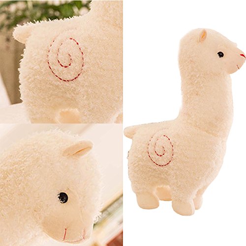 Qiao Nai Alpaca Peluches Gigantes de Juguete Kawaii Almohada Suave de la Felpa Gatos Perros Muñecas Perezoso Blandos Juguetes Bebes Regalo (Blanco)