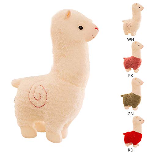 Qiao Nai Alpaca Peluches Gigantes de Juguete Kawaii Almohada Suave de la Felpa Gatos Perros Muñecas Perezoso Blandos Juguetes Bebes Regalo (Blanco)