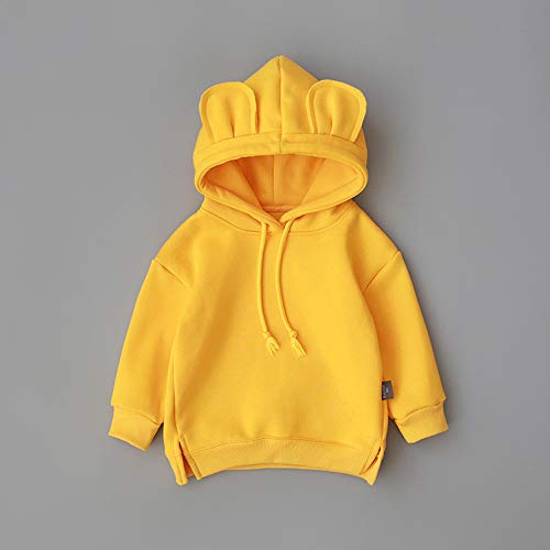 QinMM 0-3 años Niño bebé niña Sudadera con Capucha de Dibujos Animados 3D Ear Hoodie Sudadera Tops de Cartoon