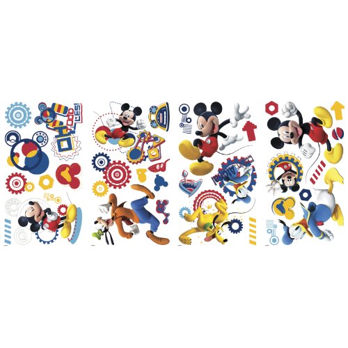 RoomMates Pegatina de Pared con diseño de Mickey Mouse Clubhouse - Mickey Mouse Clubhouse Capers Peel and Stick Wall Decals