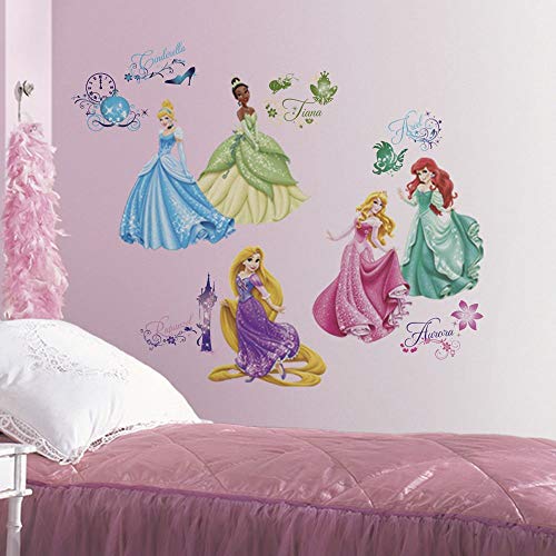 RoomMates Pegatinas de Pared Princesas Disney Debutantes, Multicolor