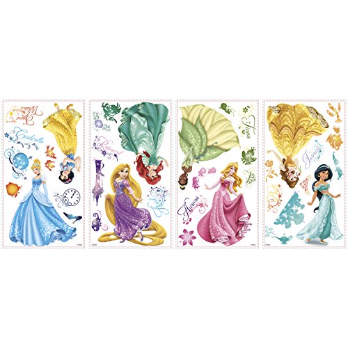 RoomMates Pegatinas de Pared Princesas Disney Debutantes, Multicolor