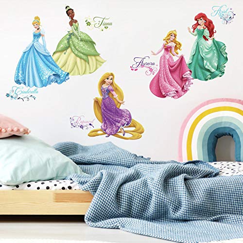 RoomMates Pegatinas de Pared Princesas Disney Debutantes, Multicolor