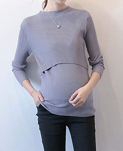 Ropa de Punto de Confort Tops Maternidad Lactancia Materna Ropa de enfermería