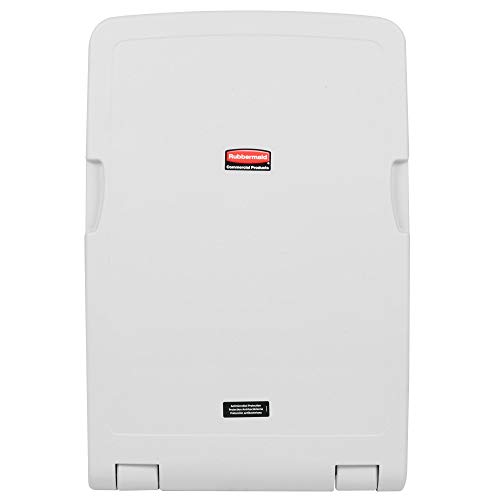 Rubbermaid FG781988LPLAT Cambia Pañales de Pared Vertical, Plástico, Gris, 86.68 cm x 58.42 cm x 10.16 cm