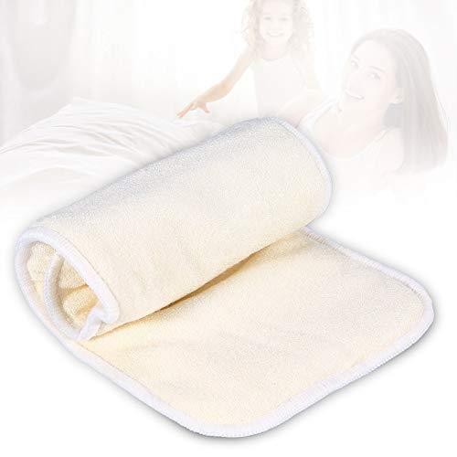 Ruiqas 1 UNID 5Layers Fibra de bambú Reutilizable Pañal de Tela Adulto Incontinente Nappy Liner Inser Pad