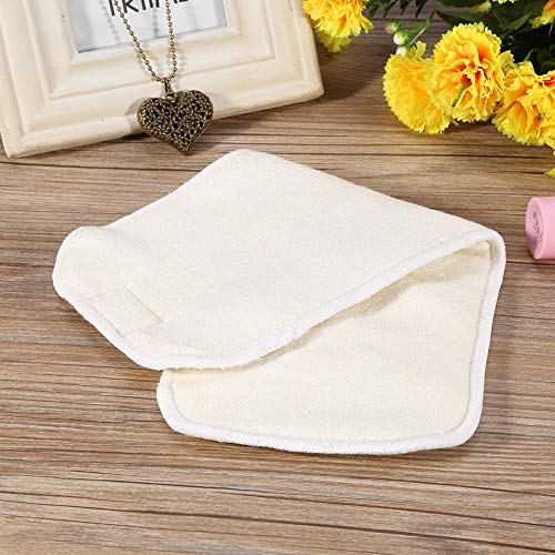 Ruiqas 1 UNID 5Layers Fibra de bambú Reutilizable Pañal de Tela Adulto Incontinente Nappy Liner Inser Pad