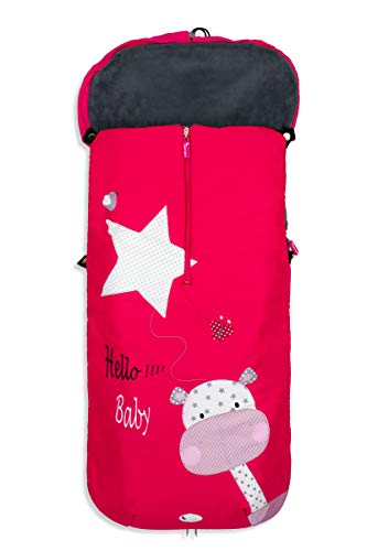 Saco POLAR de Invierno de Silla de Paseo - (Universal-Bugaboo-Mclaren) - Color: Fucsia - OFERTA