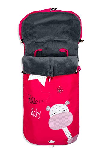 Saco POLAR de Invierno de Silla de Paseo - (Universal-Bugaboo-Mclaren) - Color: Fucsia - OFERTA