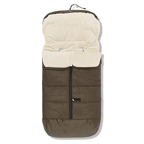 Saco POLAR de Invierno de Silla de Paseo - (Universal-Bugaboo-Mclaren) - Color: Liso Chocolate - OFERTA