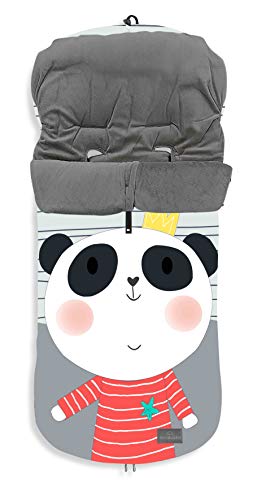 Saco POLAR de Invierno de Silla de Paseo - (Universal-Bugaboo-Mclaren) - Color: Panda - OFERTA