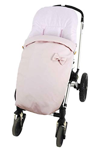 Saco Polar de Polipiel para Silla de Paseo Universal y Bugaboo.Danielstore (Rosa)