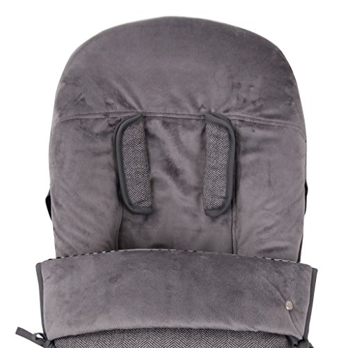 Saco Silla Invierno para Uppababy Vista/Cruz 2015-17 SPIGA MELANGE. Polar Asfalto tititnins