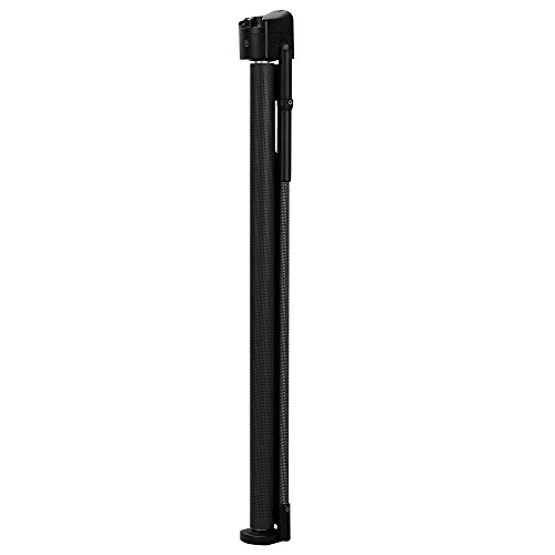 Safetots - Puerta de seguridad retráctil negra 0 cm - 120 cm